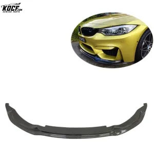 SABON M3 F80 M4 F82 VOR style Carbon Fiber Front Bumper Lip Spoiler For BMW F80 F82 F83 M3 M4