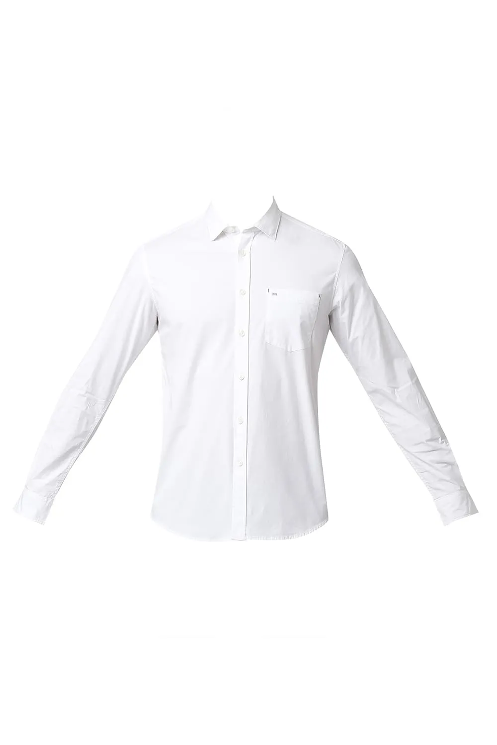 Slim Fit Cotton Poplin Stretch Shirt