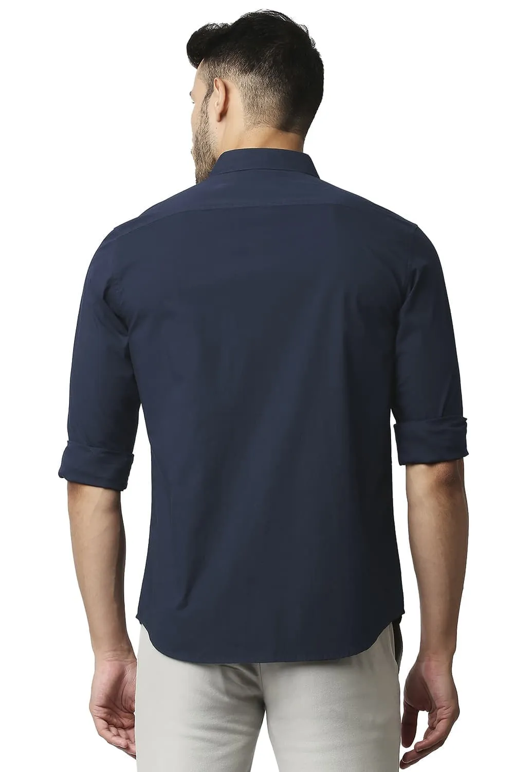 Slim Fit Cotton Poplin Stretch Shirt