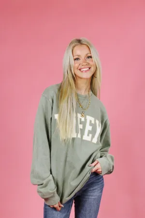 The Wifey Sweatshirt Olive