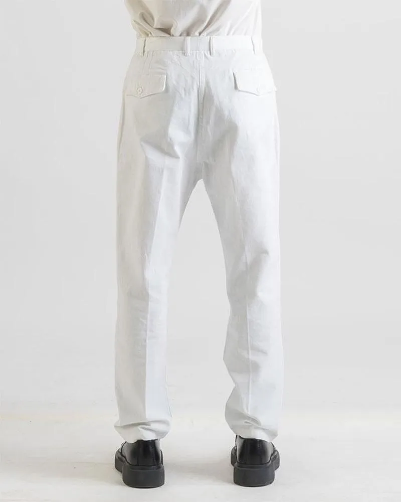 TYSON - ORIGINAL CAMO TROUSERS - Warm Twill Cotton White