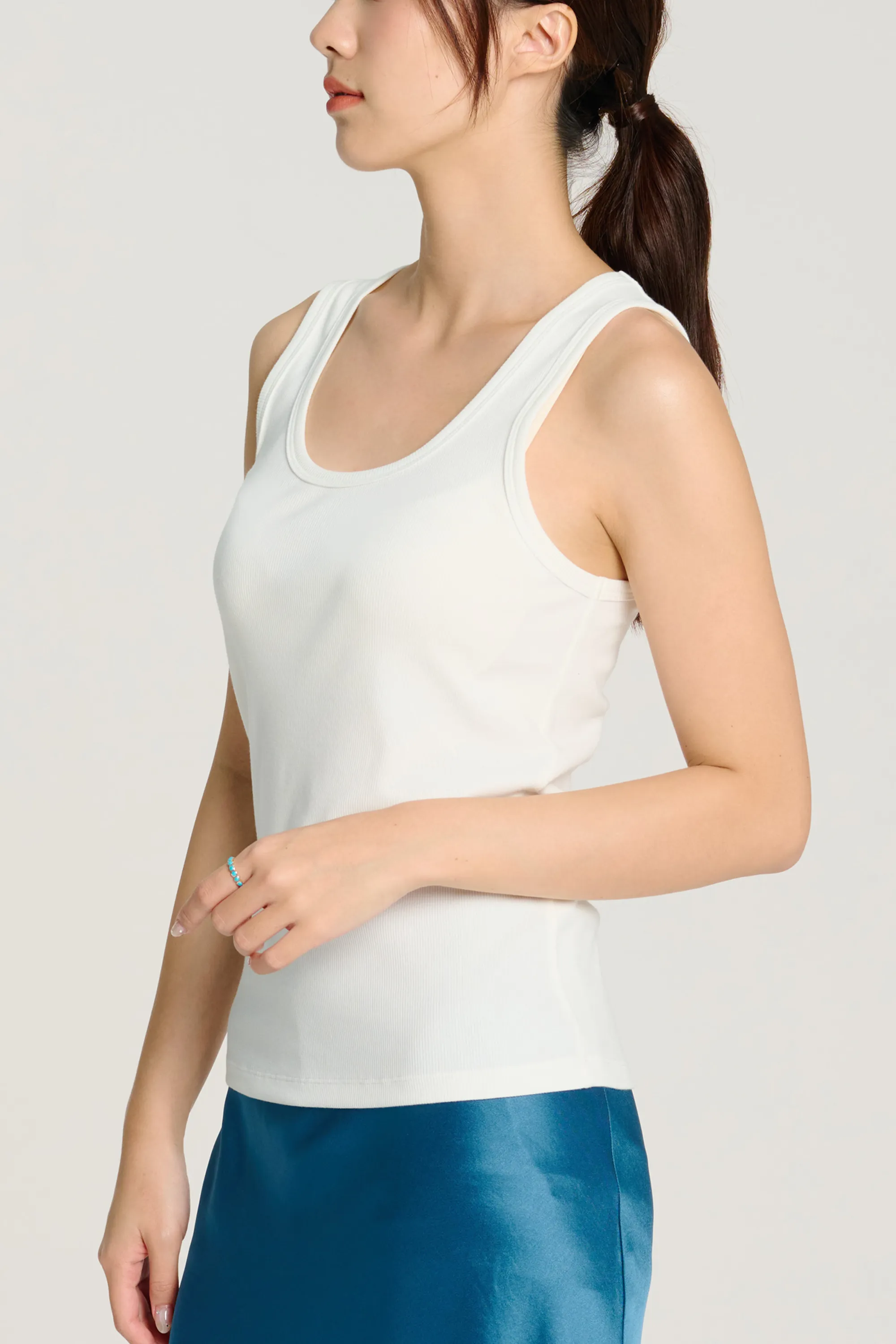 VIN eco-cotton tank top (White)